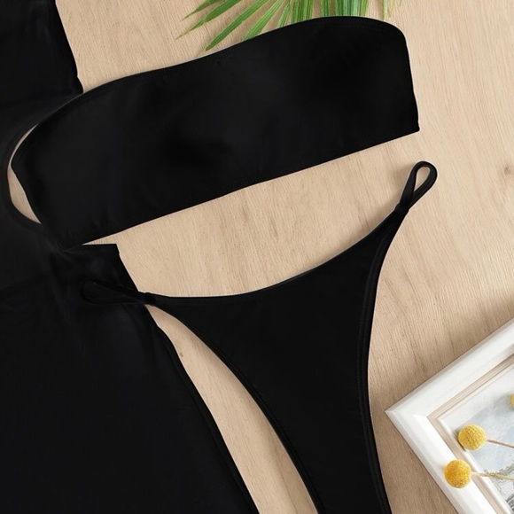 3 piece black swimwear set. Size Small. Brand new!! - Picture 5 of 9